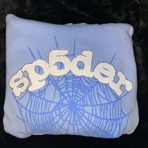 Sp5der Sky Blue Hoodie